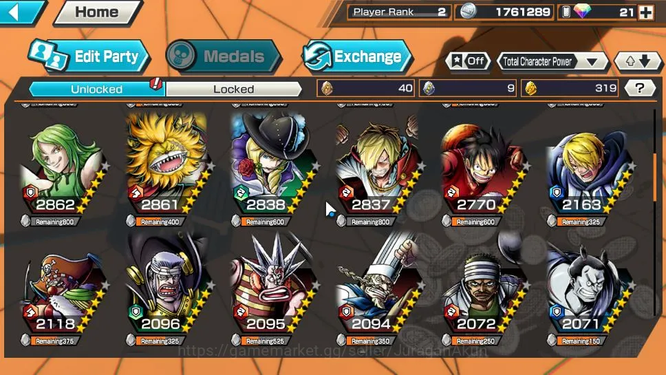 One Piece Bounty Rush Accounts Global | 4 META EX | Charlotte Linlin, Monster Kai image 5