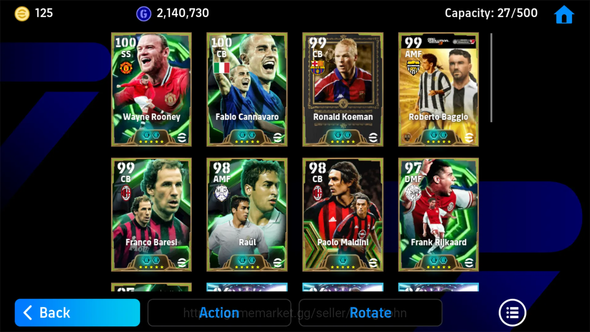 eFootball Accounts Others Power 3200 | Wayne Rooney Epic DB | Roberto Baggio Epic DB | Ronald Koeman Epic DB | Paolo Maldini 3