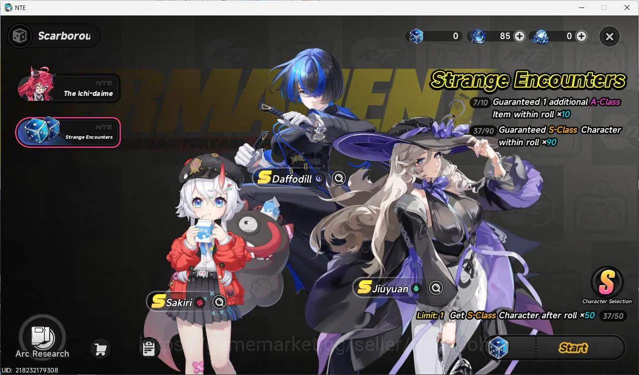 Neverness to Everness Accounts EU|Starter LVL 3, Nanally, 7 Char, MC male, more d image 2