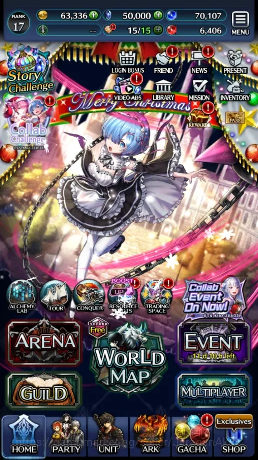 Global|Starter 50000 Crystal+Collab Re:Zero (Rem & Emilia)+Other Units|Code Only|Check SS(LC736) Last Cloudia Low-End Global|Starter 50000 Crystal+Collab Re:Zero (Rem & image 1