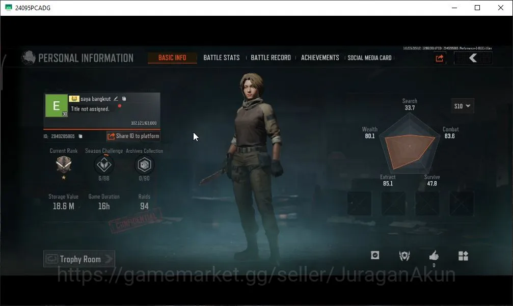 Arena Breakout Mid-Tier [MOBILE] Lv 30|SV 18,6M|CV 18,3M|B Machete,Avenger image 1