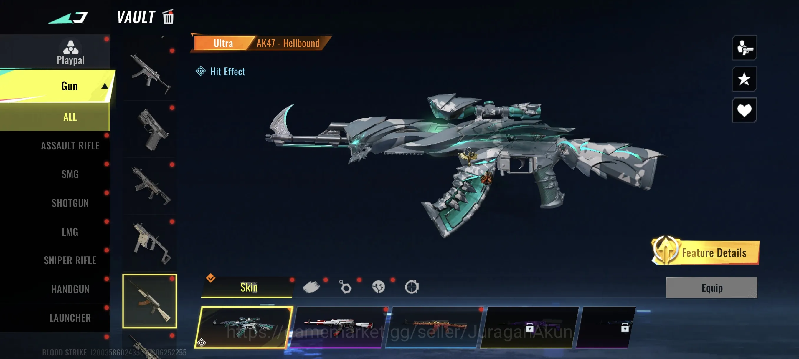 Blood Strike Accounts Mid-Tier Asia|4 Eternal M4A1-Scared Embrace 3