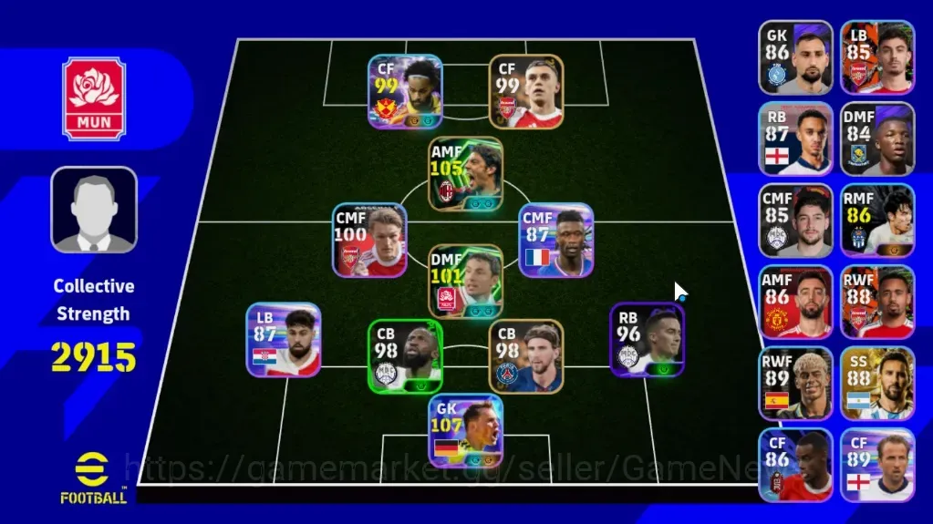 eFootball Accounts Legends & Iconic Players Android|Epic Rui Costa,Marc van Bommel,Fillippo Inzaghi|Show Time Manuel 1