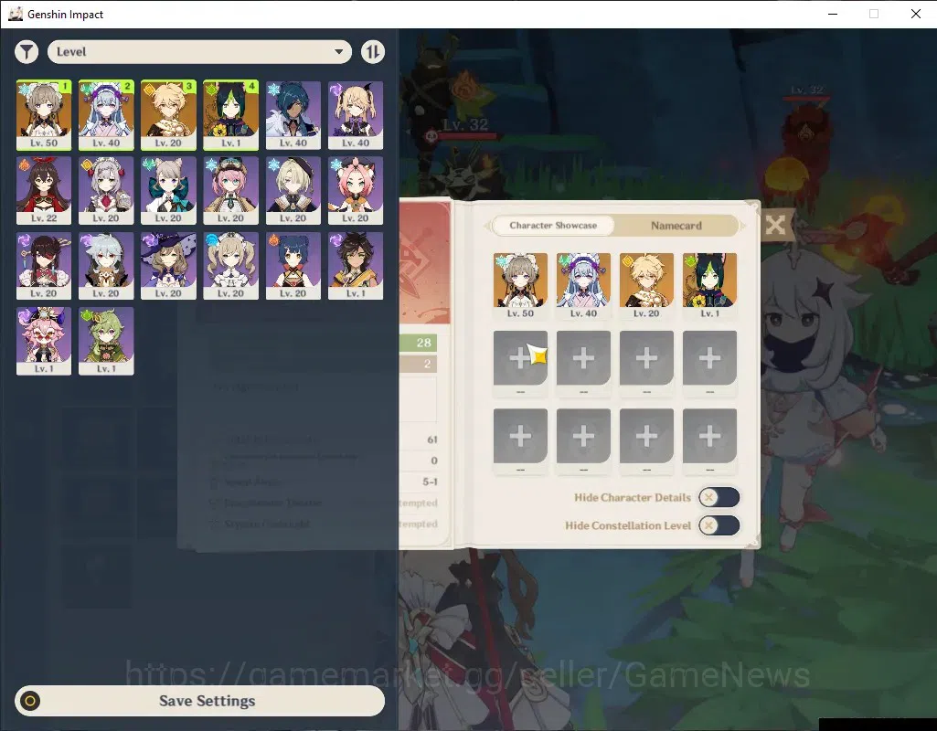 Genshin Impact Accounts Others ASIA|AR 28| 1 Limited (Sandrone) + 2 Standard (Mizuki,Tighnari)|BD Unset|Log Google|Male 1