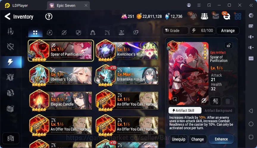 Epic Seven Accounts Global | LOTS | Cermia | Ras | Afternoon Soak Flan image 16