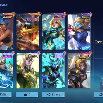 Mobile Legends: Bang Bang Accounts Collector Global|138H 230S|Renowned|KOF Karina|Transformer Roger|Luckybox