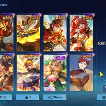 Mobile Legends: Bang Bang Accounts Collector Hero 133|Skin 253|Recall Fire Crown|CC Nata,Lborn Fanny,Naruto