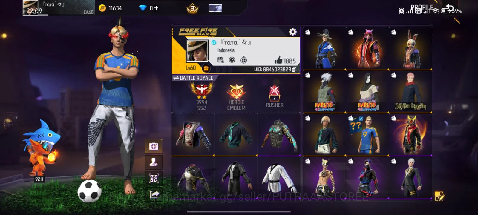 Free Fire Accounts Indonesia | akun ff murah - vault baju bagus-bagus - murah dan bergaransi - cocok buat pribadi 1