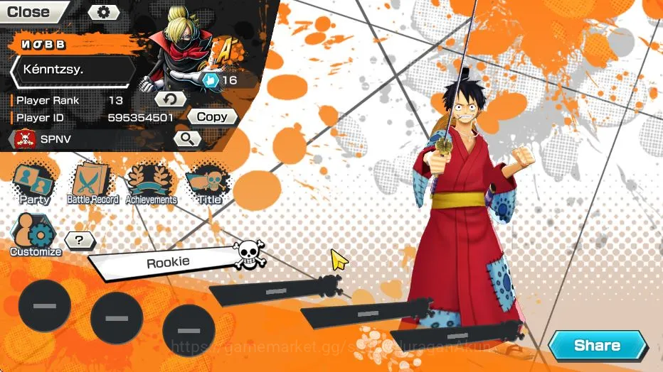 One Piece Bounty Rush Accounts Mid-Tier Global|4 META Extreme (Four Emperor Luffy,Divine Shanks,Olin The Oiran,FilmRed