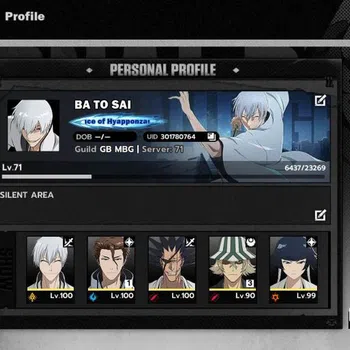 BLEACH: Soul Resonance Accounts NuverseSEA|LV 71|9SSR[(SoiFon,AizenB1,UraharaB3,To image 1