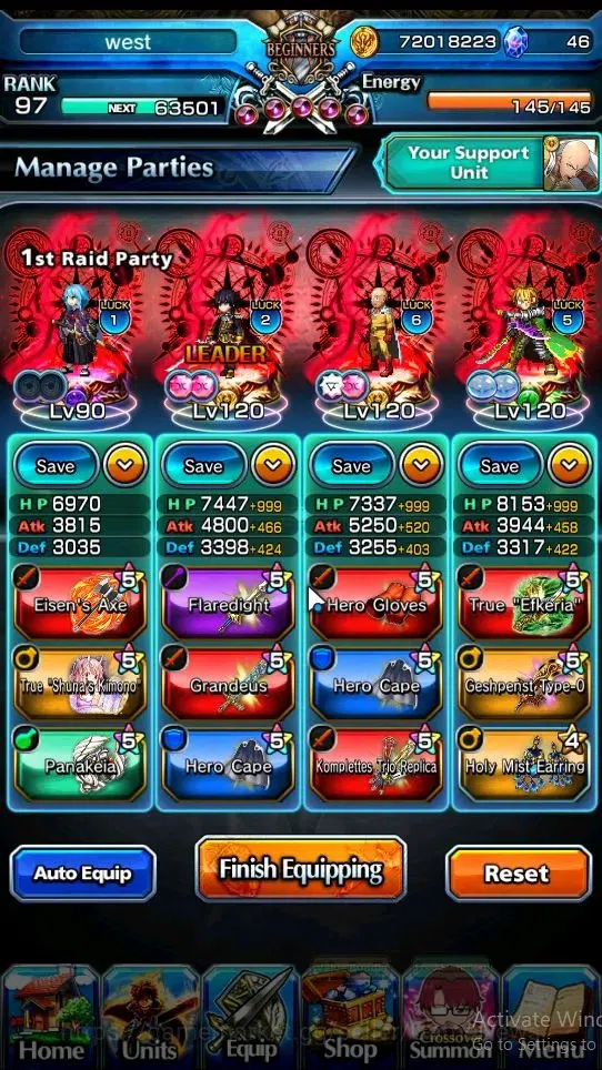 Grand Summoners Accounts Global|Rank 97|21 Ascend|Choi Jong-InTW,DL Samurai image 2