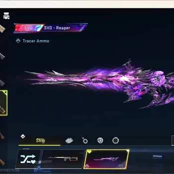 Blood Strike Accounts Rare Skin ASIA |1 EVO Gun:SVD-Reaper Lv3|Eternal Gun|1 TR Collab Gun|2 Limited|3 Ultra Gun|1 TR
