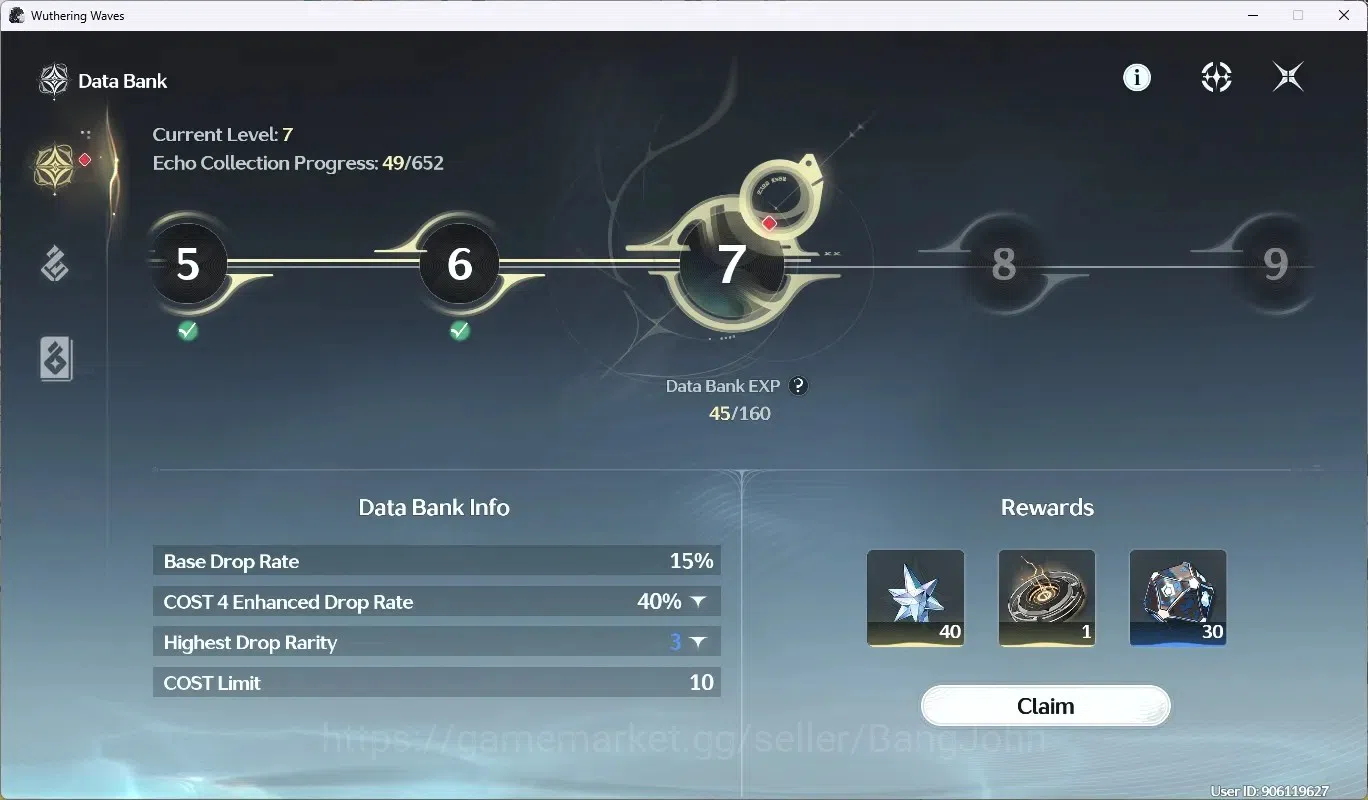 Wuthering Waves Accounts Starter SEA|UL26 | Rank 3 |3 Char Limited [Iuno,Augusta,Rebecca]+Build, Etc|Mc Male|TakeMail WW109B 14
