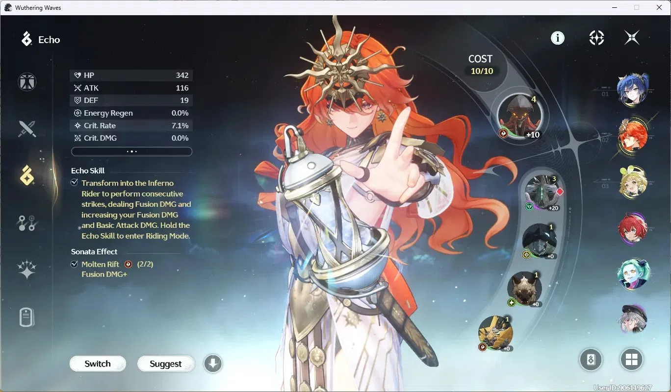 Wuthering Waves Accounts Starter SEA|UL26 | Rank 3 |3 Char Limited [Iuno,Augusta,Rebecca]+Build, Etc|Mc Male|TakeMail WW109B 4