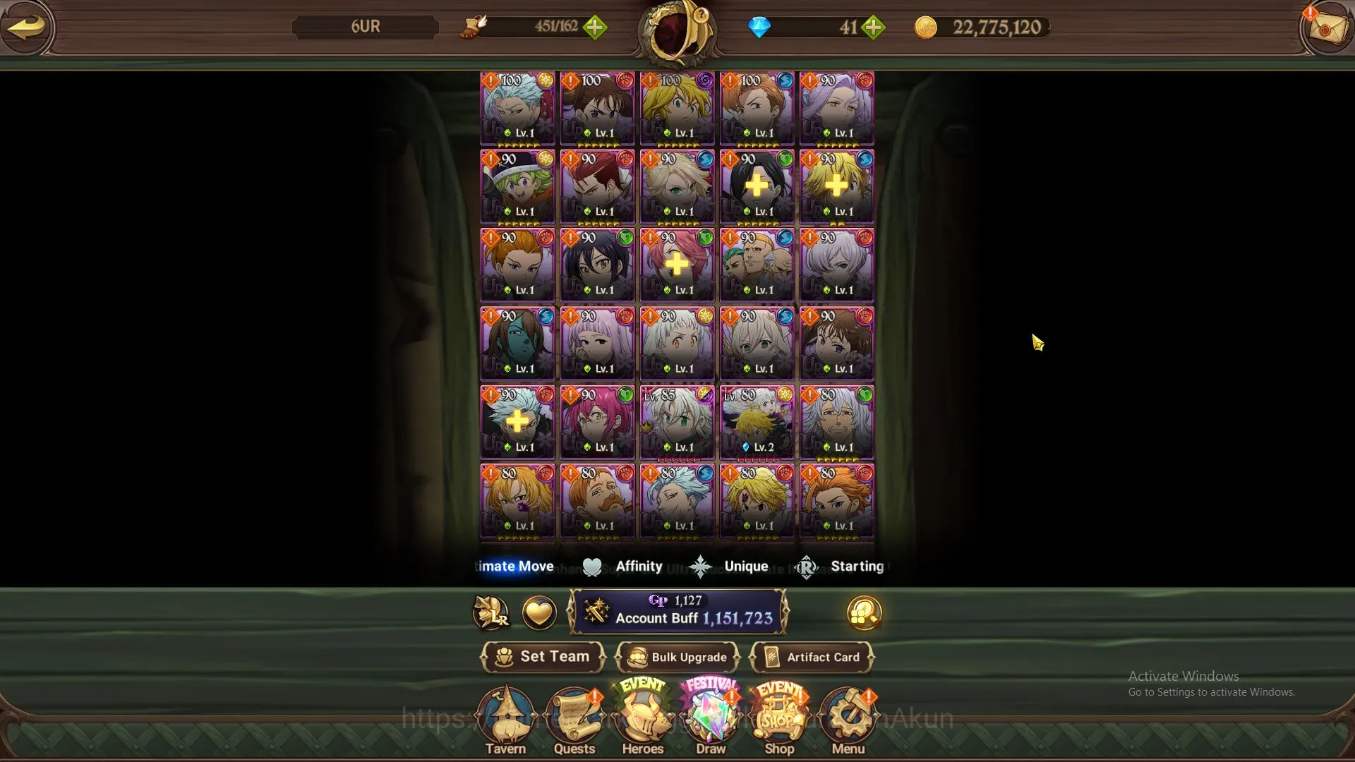 The Seven Deadly Sins: Grand Cross Accounts ASIA|1,1M CC,CH 7| Starter | 6 UR | Tristan, EliMe image 4