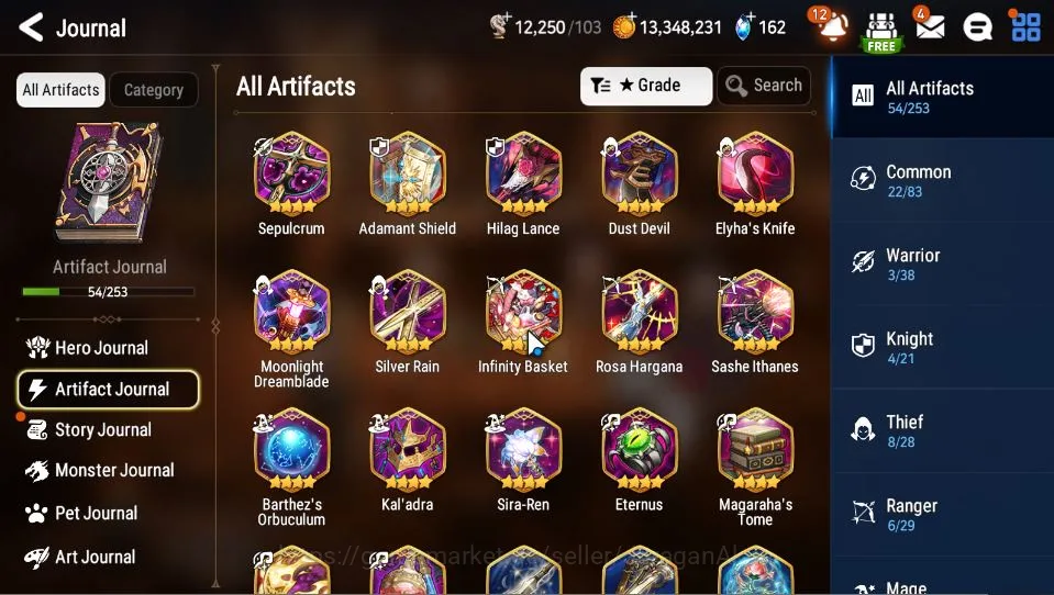 Epic Seven Accounts Mid-Tier Asia Unverif|5ML(SECeline,CPavel,WOTMTenebria,BWIseria,CCharles)+Ilynav,Robin|162 2
