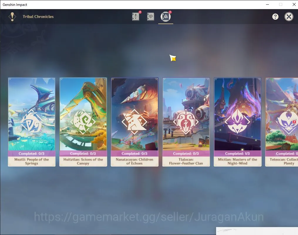 Genshin Impact Accounts Mid Game ASIA|AR 55| 7 Limited+ 2[5* Weapon]|Arlecino,kazuha,Yelan,Raiden,Zongli,HuTao,Mualani|MC 11