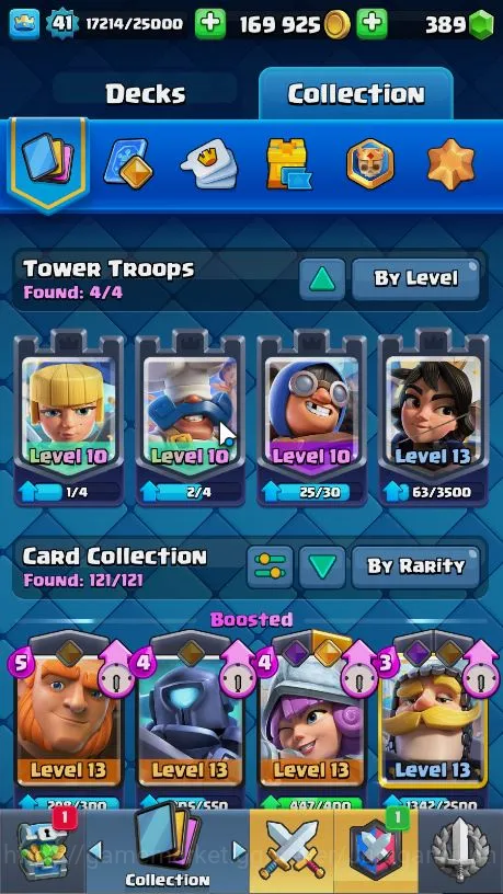 Lvl 41|Trophy 8274|KTL 13|Limited Skin Emote|Card 121|1 Hero,15 EVO,8 Champ,21 Legend,33 Epic,30 Rare,29Common|TakeEmail(CR1064) Clash Royale High-End Lvl 41|Trophy 8274|KTL 13|Limited Skin Emote|Card image 1