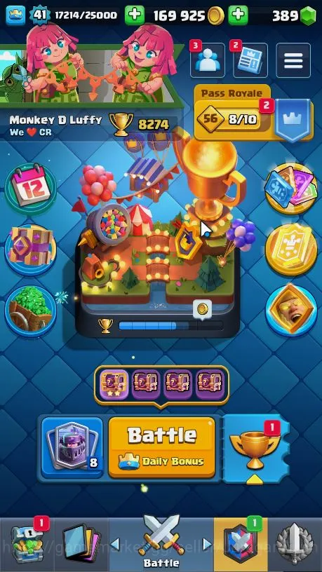 Clash Royale Accounts High-End Lvl 41|Trophy 8274|KTL 13|Limited Skin Emote|Card 121|1 Hero,15 EVO,8 Champ,21 Legend,33 3