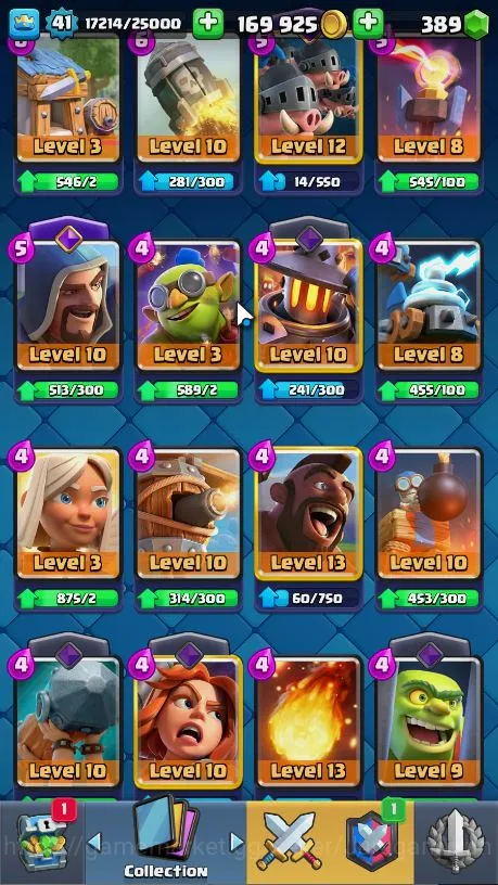 Clash Royale Accounts High-End Lvl 41|Trophy 8274|KTL 13|Limited Skin Emote|Card 121|1 Hero,15 EVO,8 Champ,21 Legend,33 5