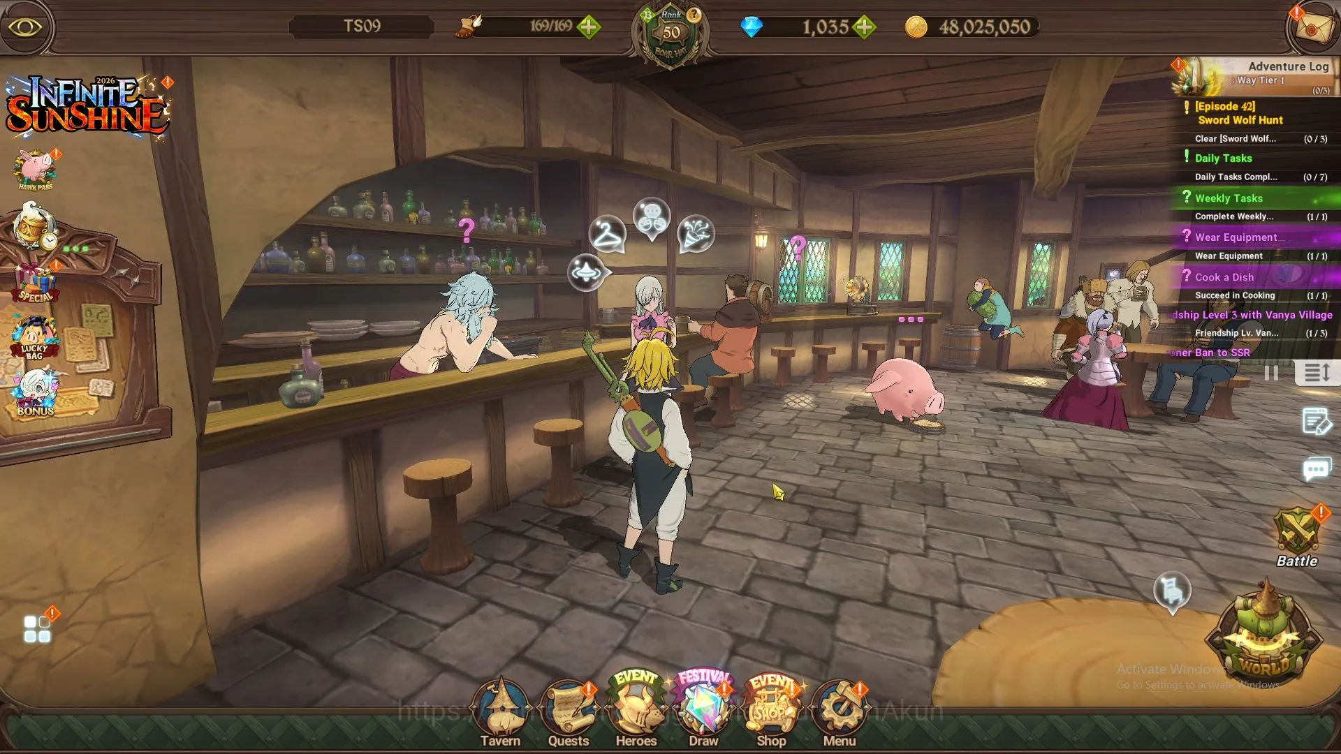 The Seven Deadly Sins: Grand Cross Accounts Starter ASIA | 872K CC | Ch 5 | Starter | 1 LR + 2 UR + 1035 Gems | Elizabeth