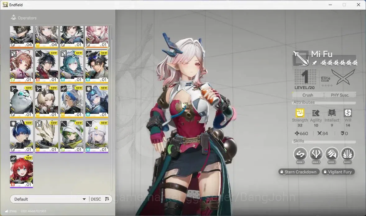 Arknights: Endfield Accounts ASIA | Stater | 1 Limit ( Mi Fu ) | 247K Gold | 10 image 2