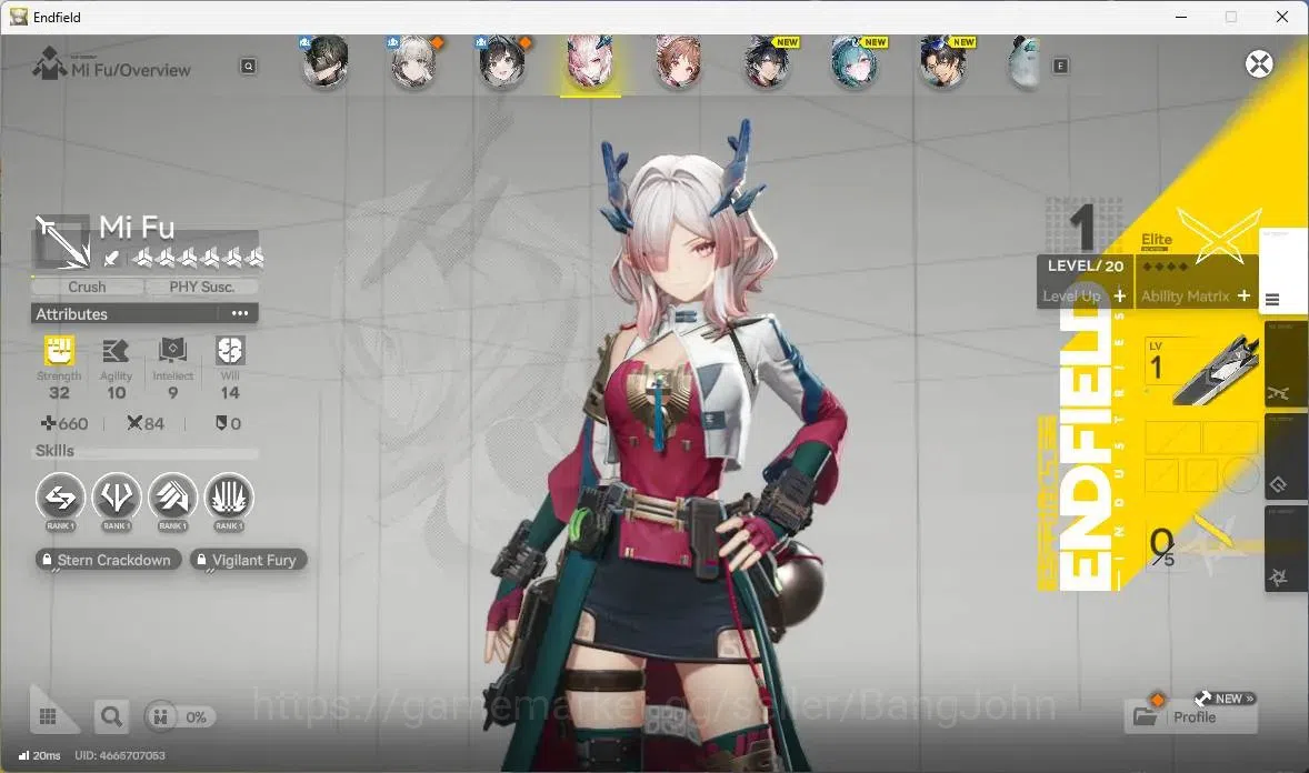 Arknights: Endfield Accounts ASIA | Stater | 1 Limit ( Mi Fu ) | 247K Gold | 10 image 3