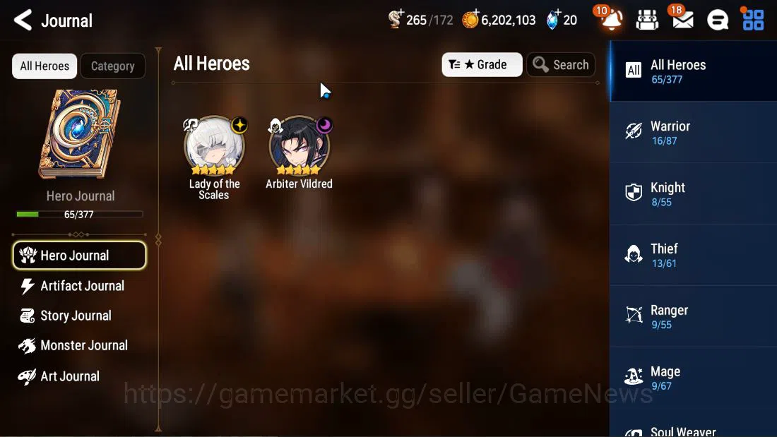 Epic Seven Accounts GLOBAL UNVERIF|NEW ERA|2 ML (LOT Scales, AVildred) image 18