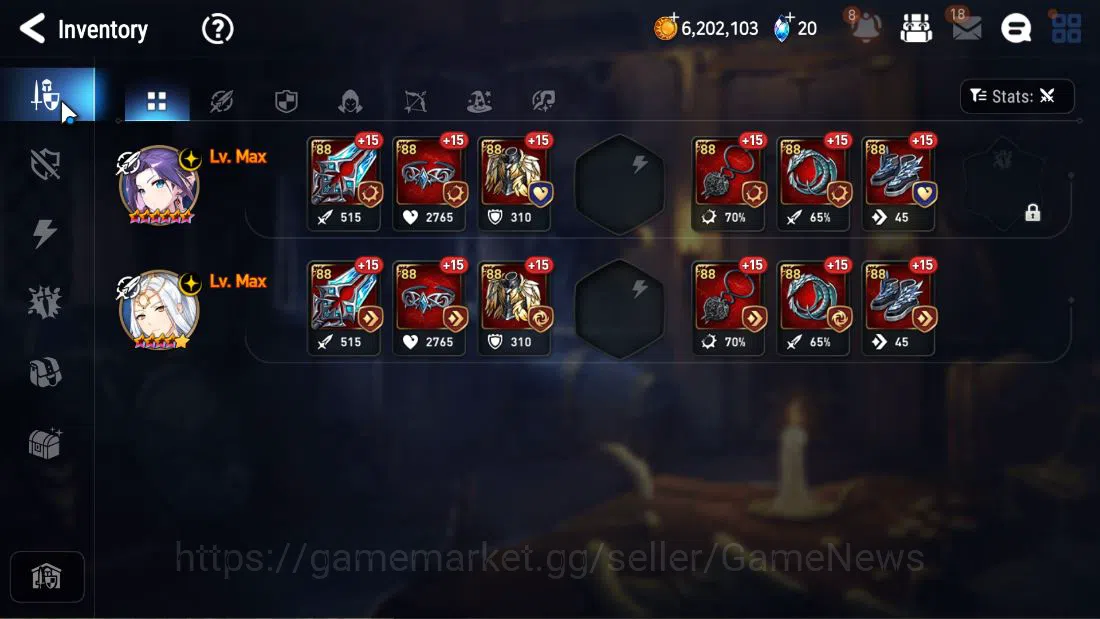 Epic Seven Accounts GLOBAL UNVERIF|NEW ERA|2 ML (LOT Scales, AVildred) image 9