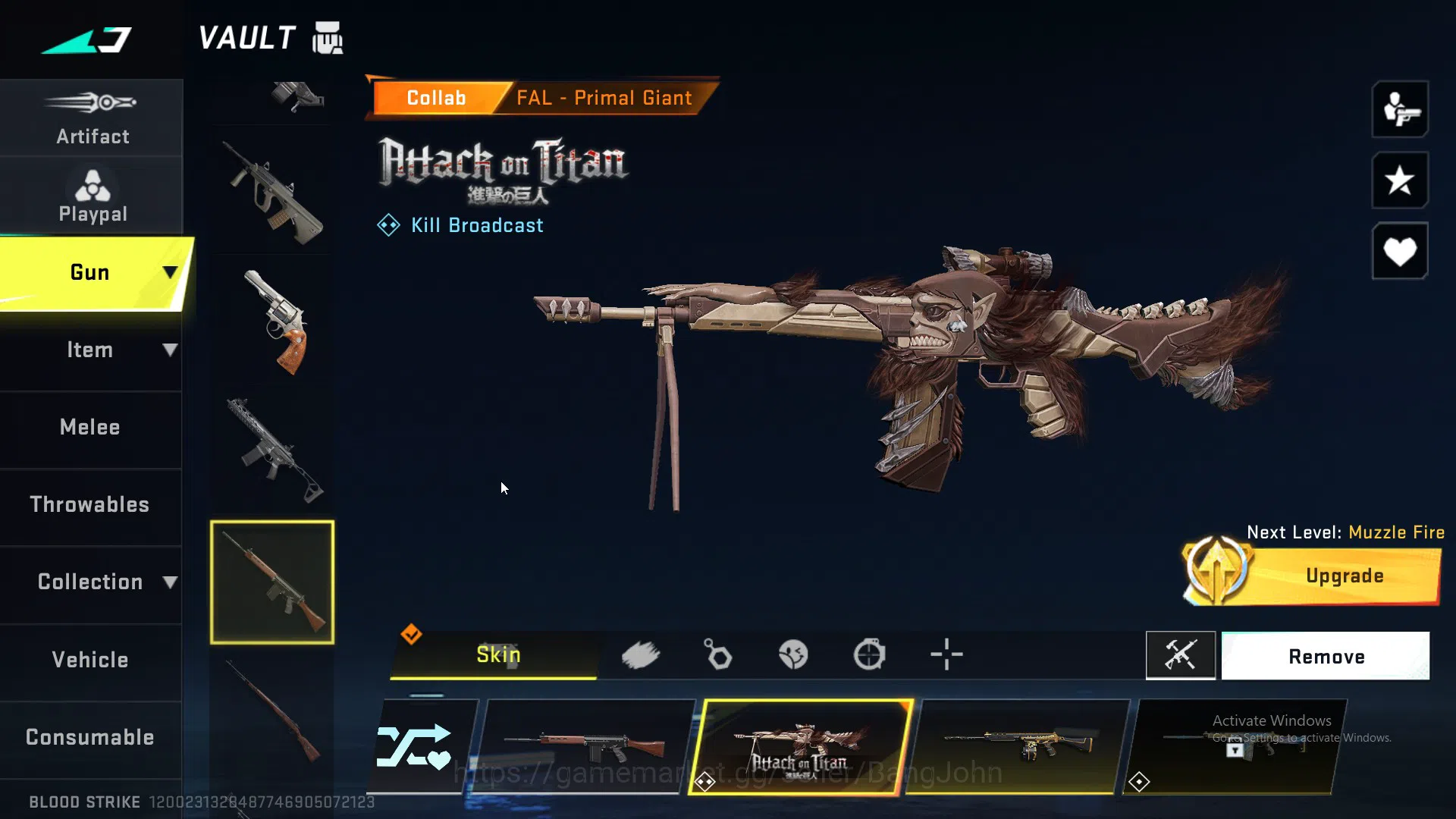 Blood Strike Accounts ASIA |LIMITED=BTFLY KNIFE|ULTRA=ONE HANDED AXE|COL image 15