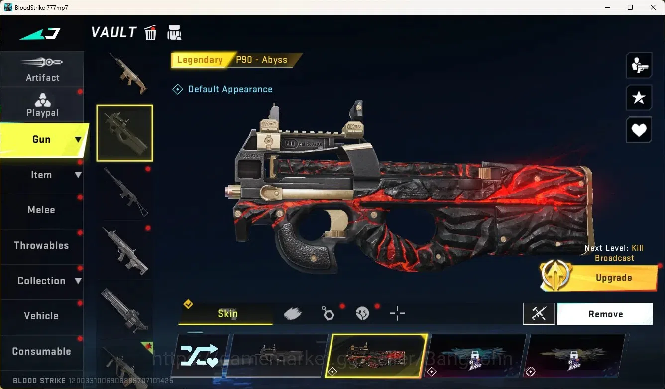 Blood Strike Accounts Collab Skin ASIA|Eternal Gun:AUG-Empyrean|1 Collab Gun:MCX - EVA-00 [EVA]|1 Ultra Gun|7 Legend 5