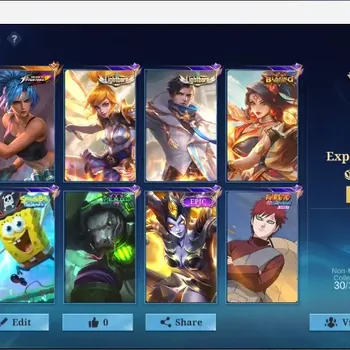 Mobile Legends: Bang Bang Accounts Collector Global|101S|Expert|KOF Karina,Epic Valir,Epic Khufra,Blazing Esmeralda,LB