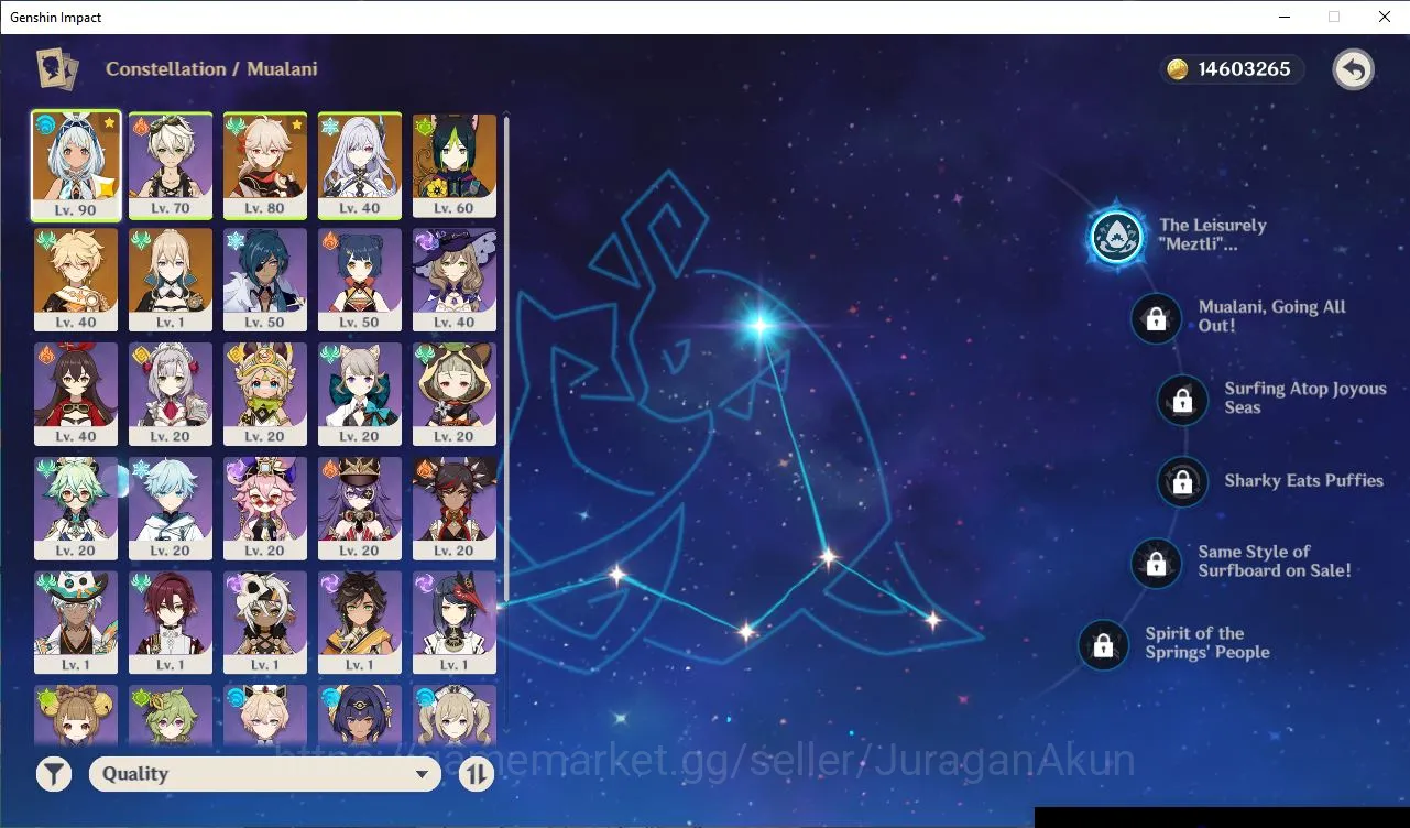 Genshin Impact Accounts ASIA|AR54|3 Limited+4 [5Star's Weapon|MualaniC1+Si image 4