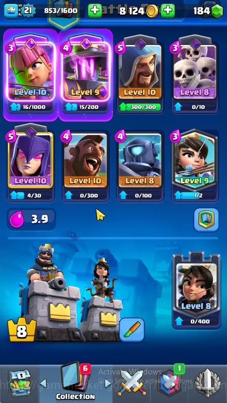 Clash Royale Accounts Midgame Lvl 21 | Trophy 3502 | KTL 8 | Card 65 | 2 EVO, 1 Legend, 16 Epic, 24 Rare, 24 Common | 184 2