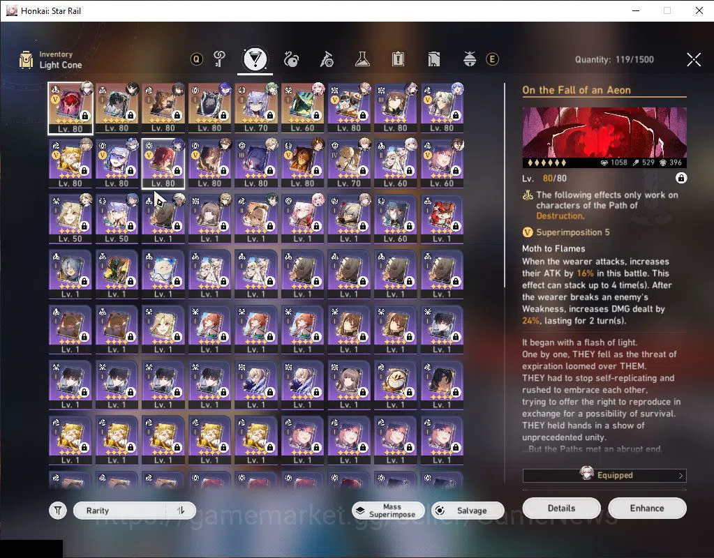 Honkai Star Rail Accounts Asia|TL 70|16 Limited|[Firefly,Kafka,Huohuo,B3]+Si image 6
