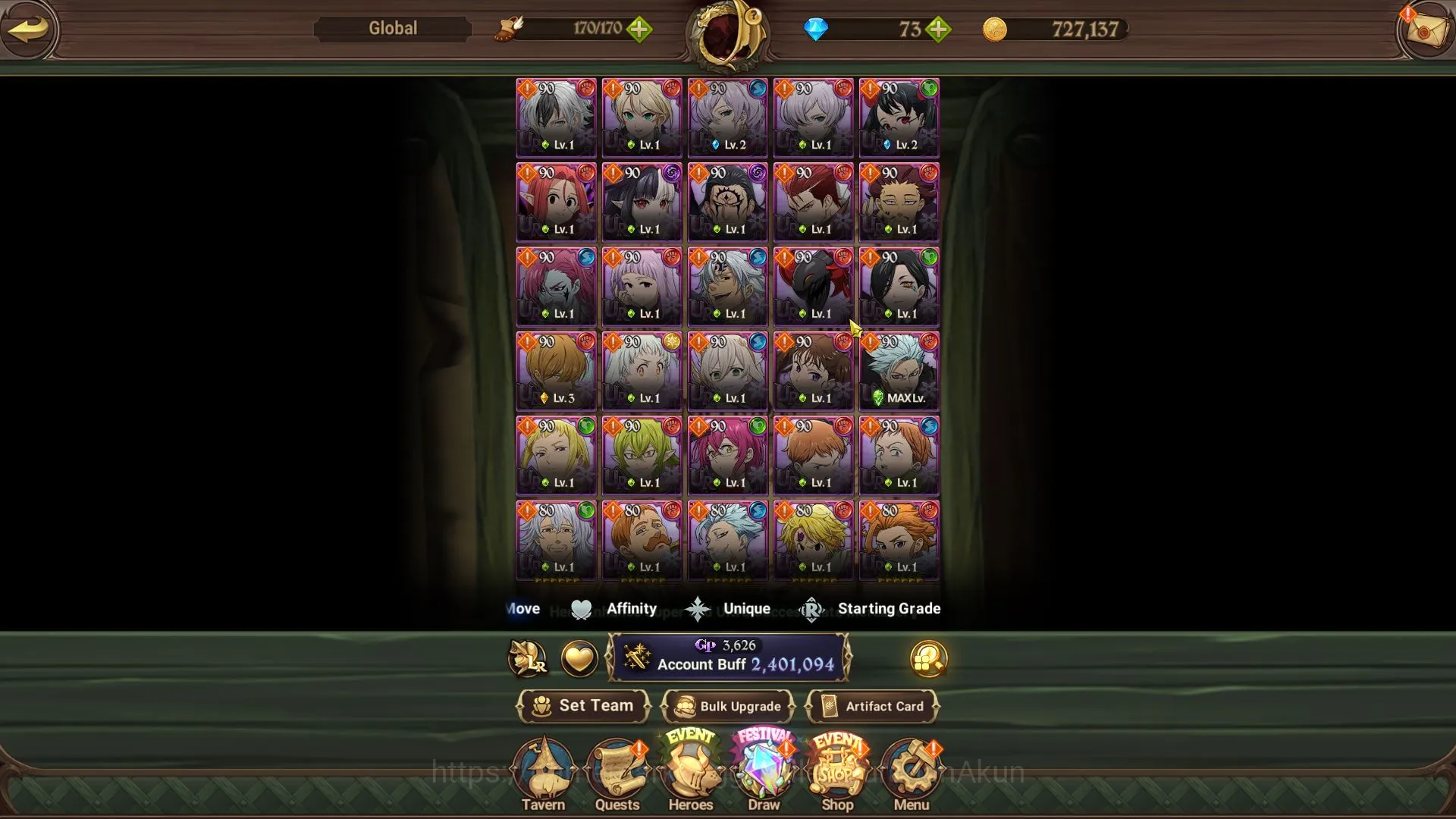 The Seven Deadly Sins: Grand Cross Accounts Asia|2,4M CC|1 LR+8 UR+Collab Konosuba|Elizabeth,M image 4