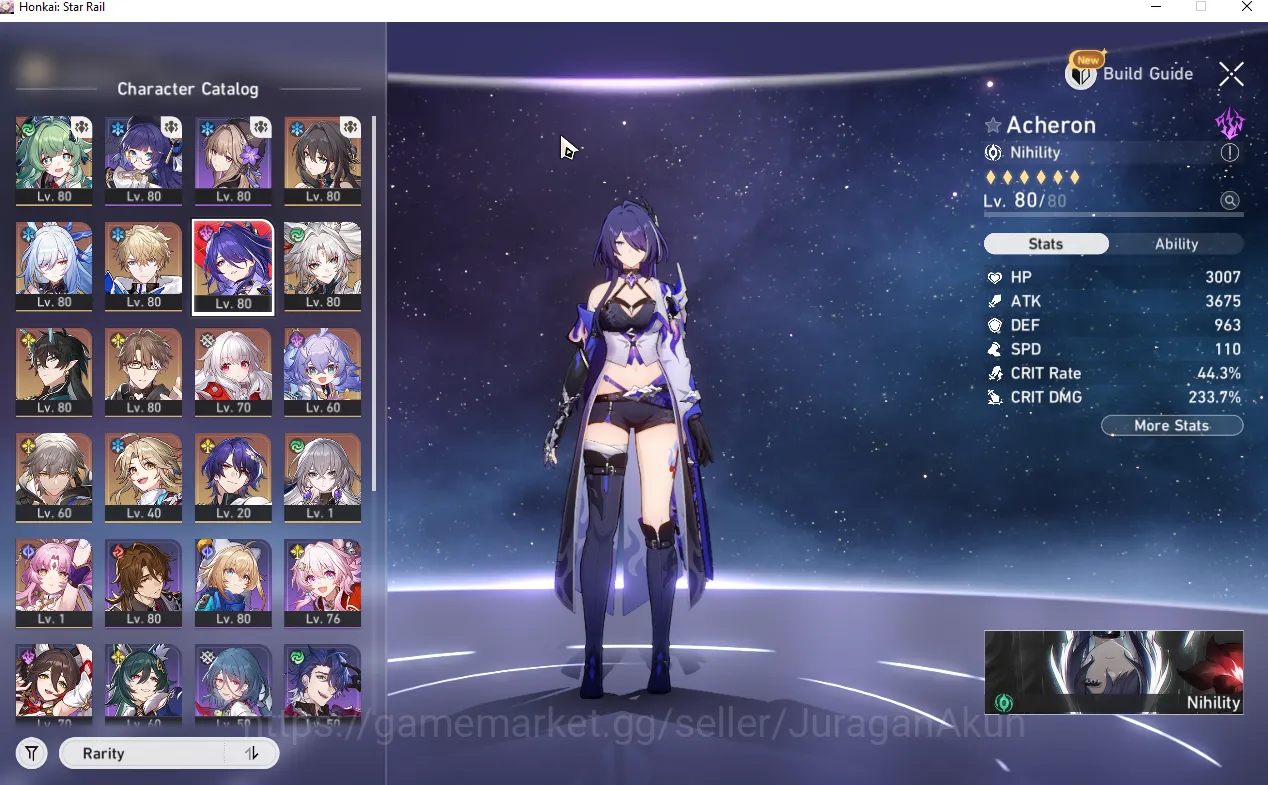 Honkai Star Rail Accounts Asia [TL70] 6 Limited + 3 Sign (Dan Heng IL E1+Sig image 9