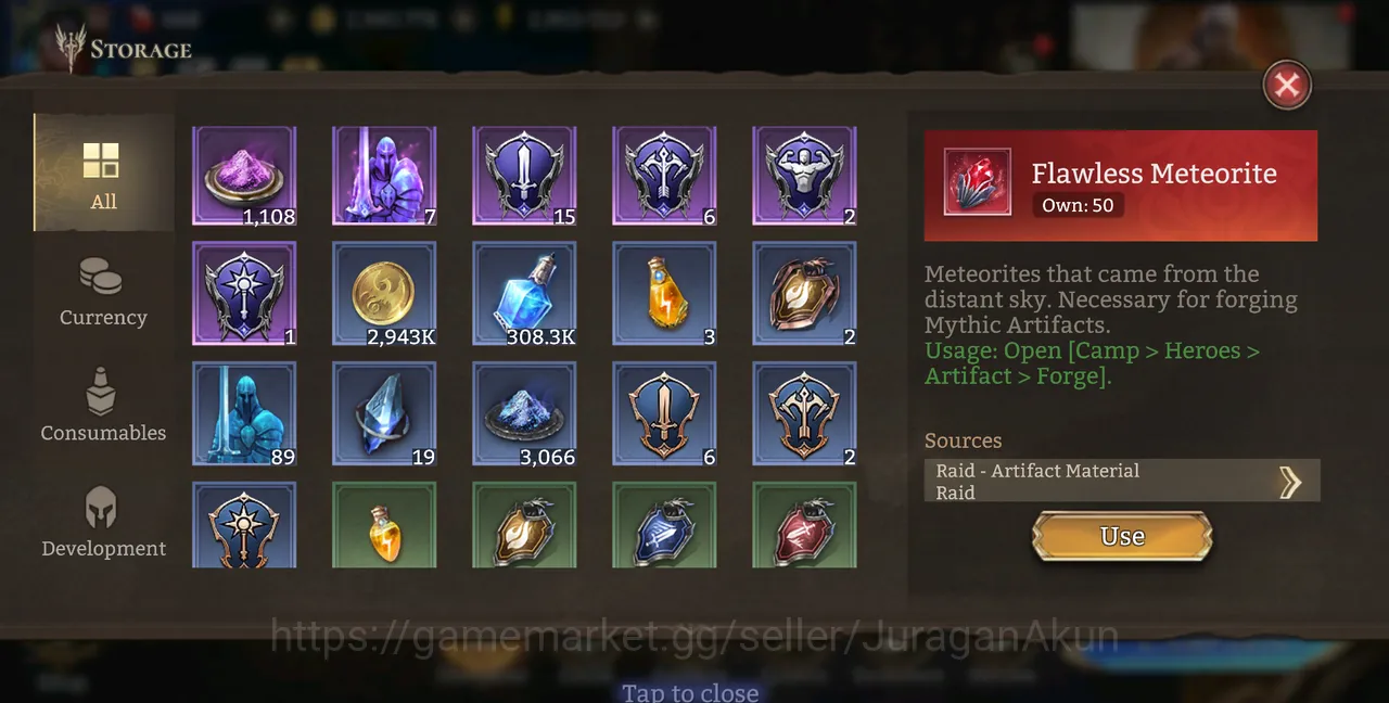 Watcher of Realms Accounts End-Game Global 500xx | 785k Power| 10 Legendary(Hatssut, Valkyra, Crach, Shamir etc) + 40 Epic 5