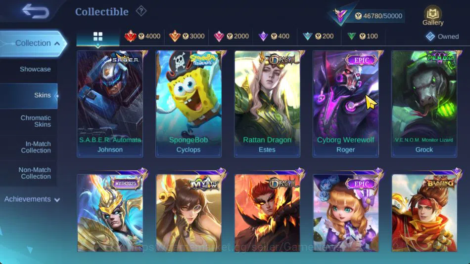 Mobile Legends: Bang Bang Accounts Hero 115|Skin 187|High Immo 111|Prime Granger,LB G image 10