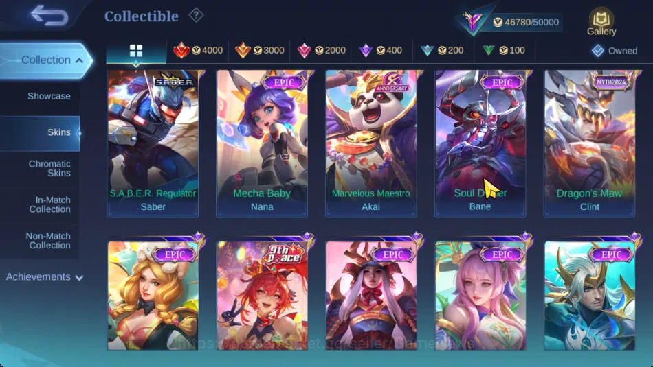 Mobile Legends: Bang Bang Accounts Hero 115|Skin 187|High Immo 111|Prime Granger,LB G image 11