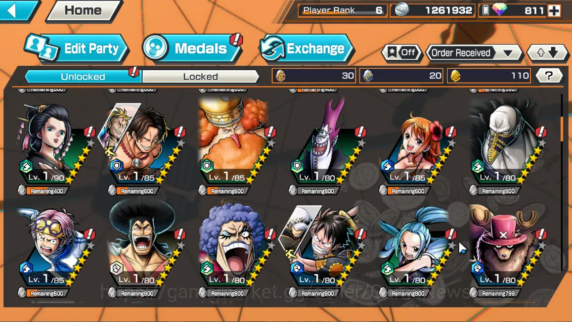 One Piece Bounty Rush Accounts Global|5EX|Flame Emperor Sabo,GP Newgate,5Elder Nu image 11