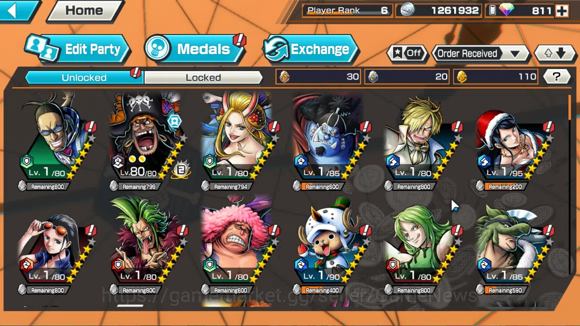 One Piece Bounty Rush Accounts Global|5EX|Flame Emperor Sabo,GP Newgate,5Elder Nu image 12