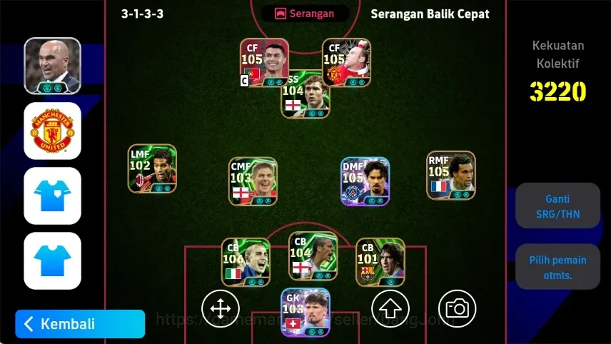 eFootball Accounts Legends & Iconic Players Mobile|PW 3220|Roberto Carlos BigT,Frank Lampard BigT,Rio Ferdinand Epic,Sergio 1