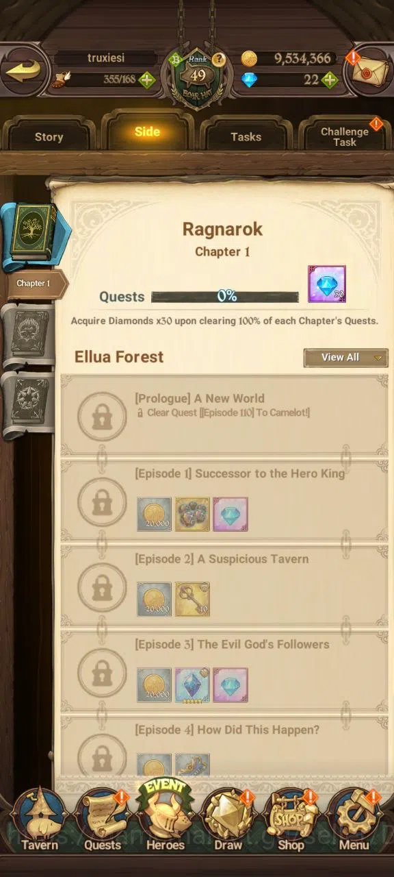 The Seven Deadly Sins: Grand Cross Accounts Others GLOBAL|1.4M CC|UR DKM2/6,WK Gowther2/6,GoT Thor,Chaos Arthur,etc|Detail 6