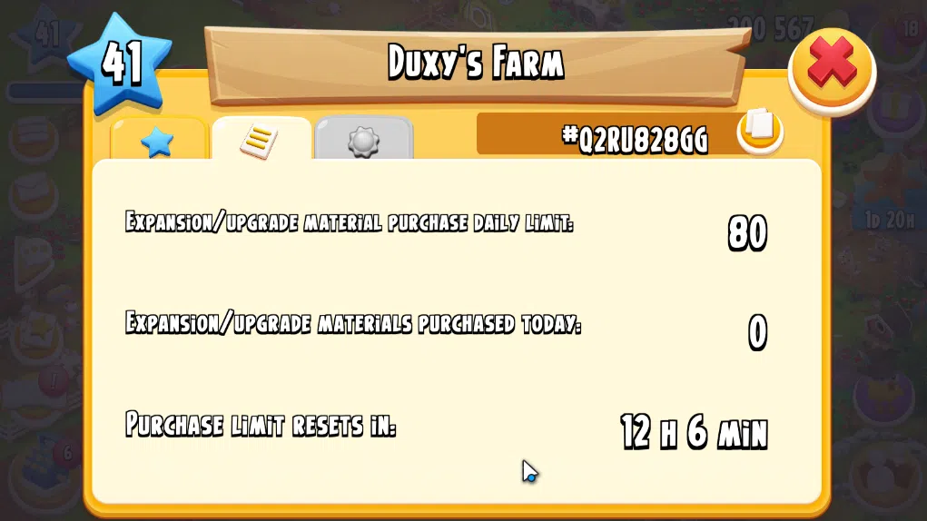 Hay Day Accounts Level 41 | Barn Storage 1100 + Silo Storage 625 | 200k Coins, 14 Diamonds |CN ON|Log Supercell ID|Take 14