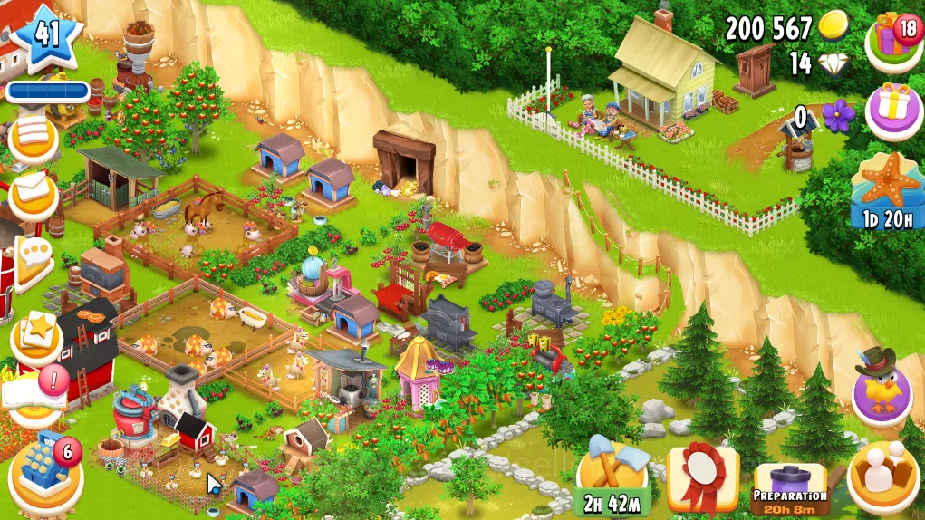 Hay Day Accounts Level 41 | Barn Storage 1100 + Silo Storage 625 | 200k Coins, 14 Diamonds |CN ON|Log Supercell ID|Take 2