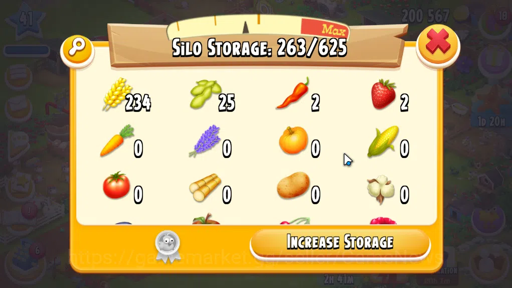 Hay Day Accounts Level 41 | Barn Storage 1100 + Silo Storage 625 | 200k Coins, 14 Diamonds |CN ON|Log Supercell ID|Take 8