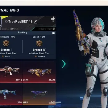 Blood Strike Accounts Others ASIA | 1 Eternal Gun: INP-9 Golden Elegy Lv.1|1 AOT Gun:M4A1|1 Ultra Gun|1 Name Changing