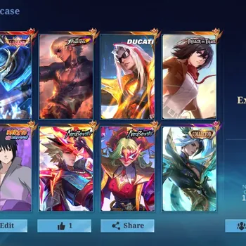 Mobile Legends: Bang Bang Accounts Collector Skins 454|Ex Immo 164|Legend Gusion|AOT Fanny,Sasuke Suyou,Ducati