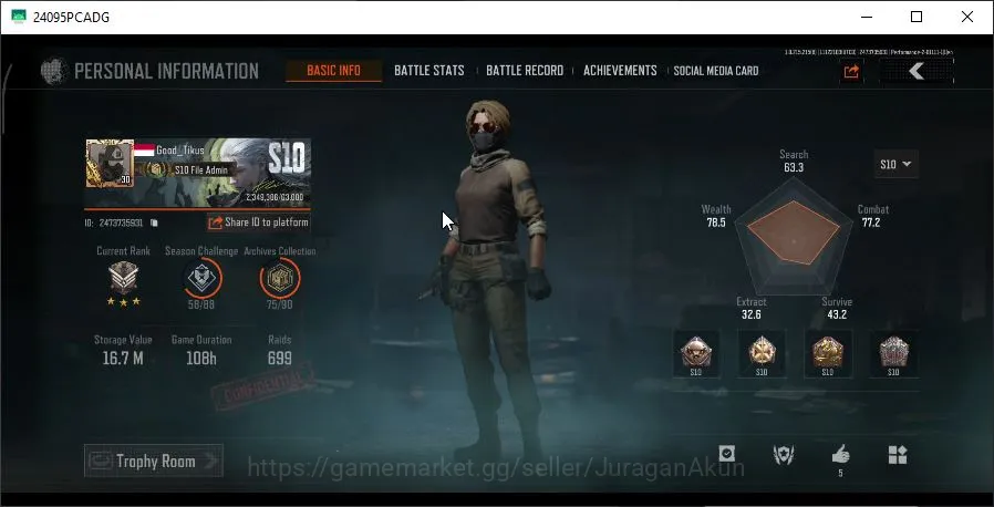 Arena Breakout Mid-Tier [MOBILE] Lvl 30|SV 16,7M |CV 13M|AK-102,AK-74N,AKS image 1